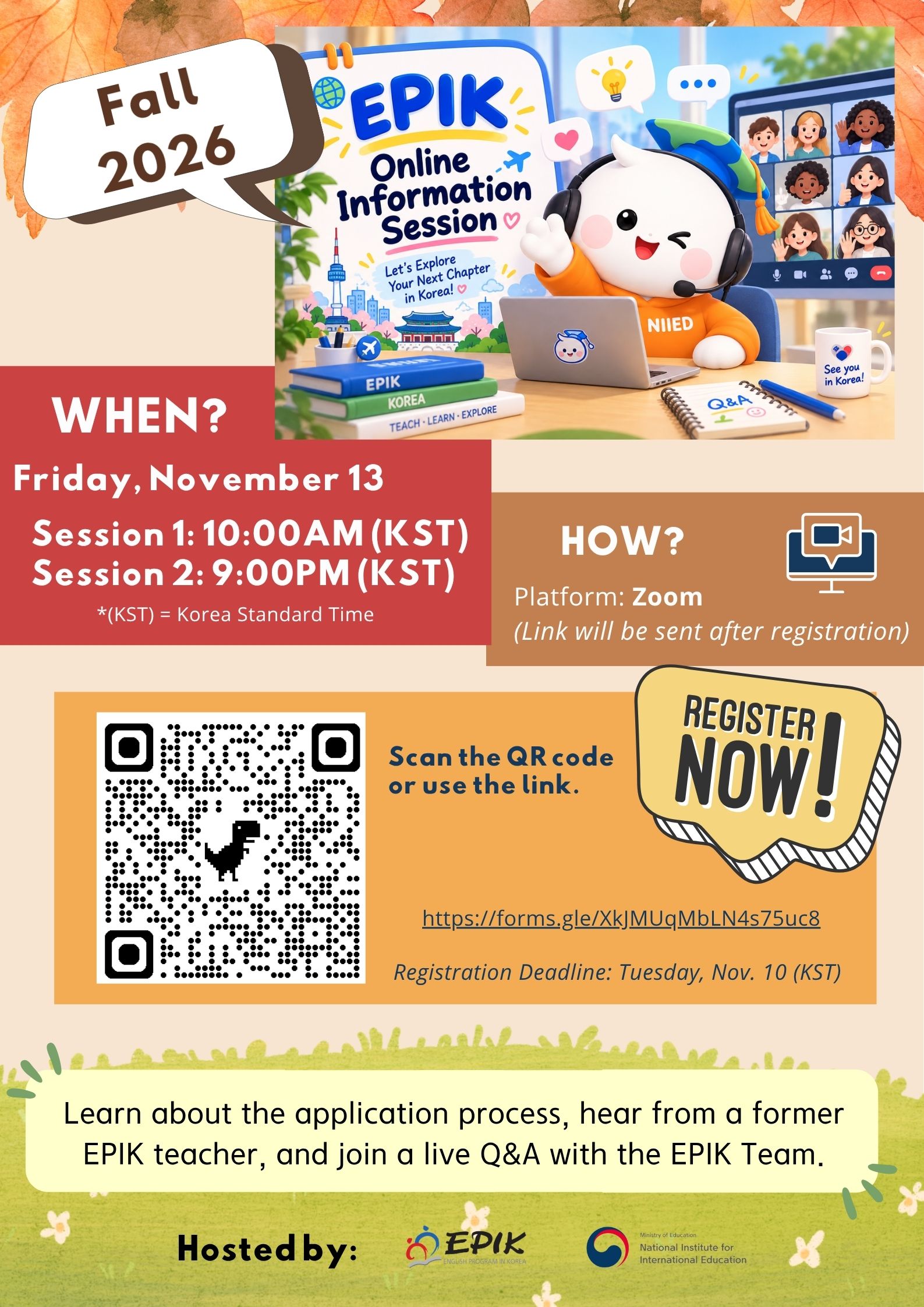 Fall 2026 EPIK Online Information Session