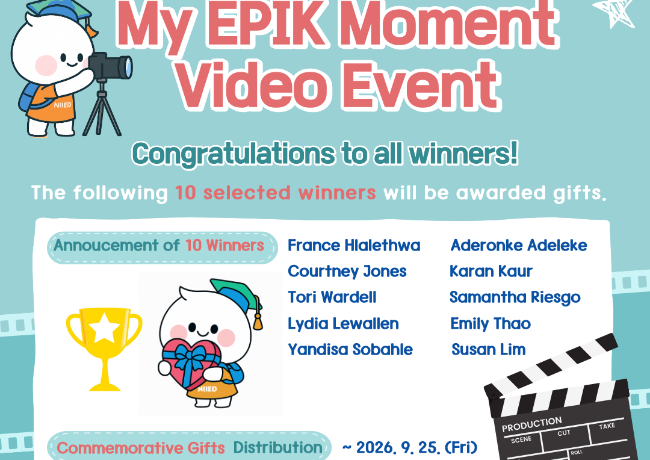 [Winners] 2026 My EPIK Moment Video Event